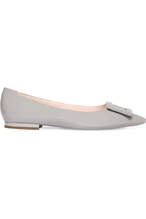 Roger Vivier 10mm Gommettine Patent Leather Ballerina