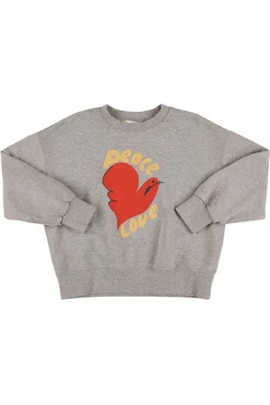 Jelly Mallow Printed Cotton Crewneck Sweatshirt