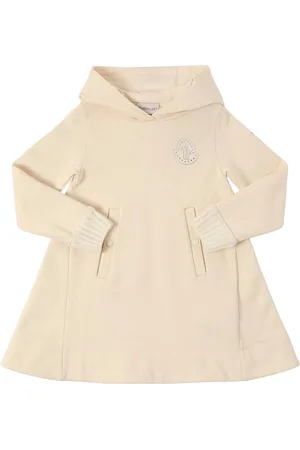 Moncler Brushed Cotton Fleece Hooded Dress
