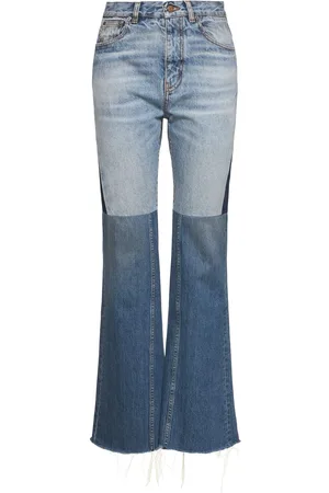 Chloé Patchwork Denim Flared Jeans