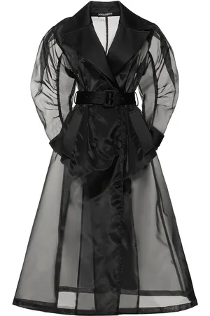 Dolce & Gabbana Long Belted Organza Coat