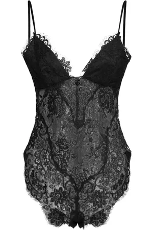 ZIMMERMANN Illustration Cotton Blend Lace Bodysuit