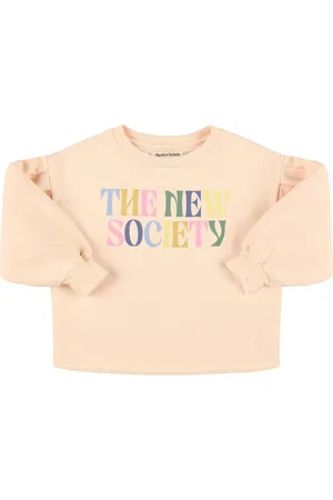 The New Society Printed Cotton Blend Sweatshirt