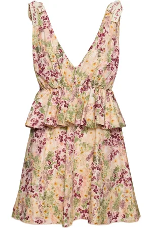Agua by Agua Bendita Infinito Printed Cotton Mini Dress