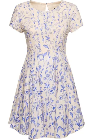 Agua by Agua Bendita Pupe Printed Linen Mini Dress