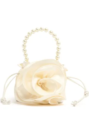 MAGDA BUTRYM Magda Satin & Leather Top Handle Bag