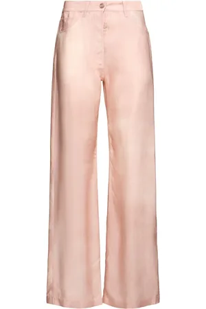 Acne Studios Cupro Twill Wide Pants