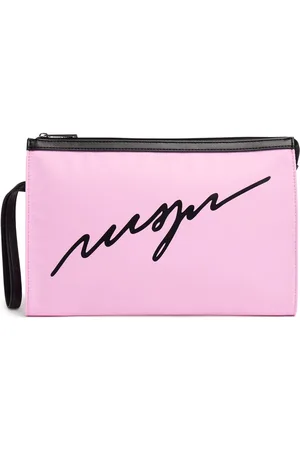 Msgm Logo Printed Nylon Pochette