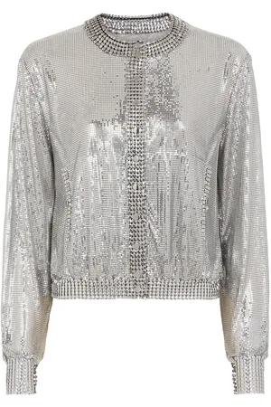 Paco rabanne Collarless Mesh Jacket