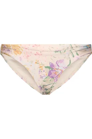 ZIMMERMANN Halliday Lycra Printed Bikini Bottom