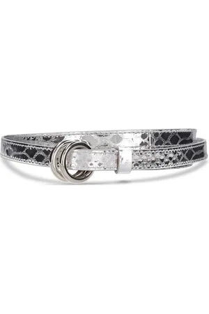 Michael Kors Jeanne Embossed Leather Belt