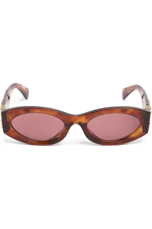 Miu Miu Round Acetate Sunglasses
