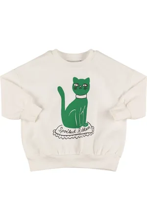 Mini Rodini Cat Printed Organic Cotton Sweatshirt