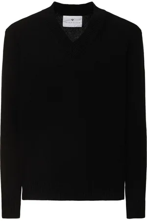 Seven Gauge Wool V-neck Sweater