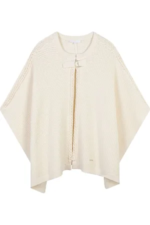 Chloé Knitted Cotton & Wool Cape