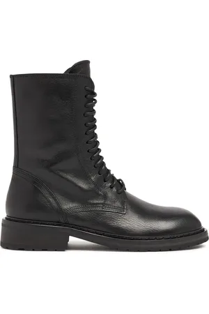 ANN DEMEULEMEESTER 40mm Danny Leather Combat Boots