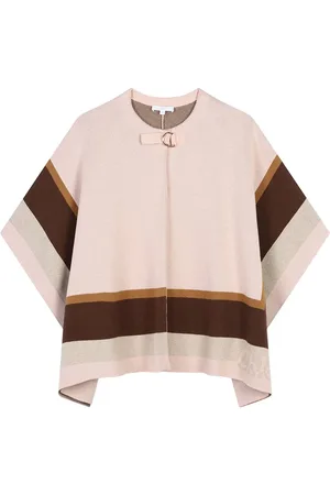 Chloé Cotton & Wool Knit Cape