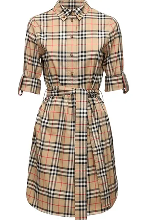 Burberry Giovanna Checked Cotton Poplin Dress