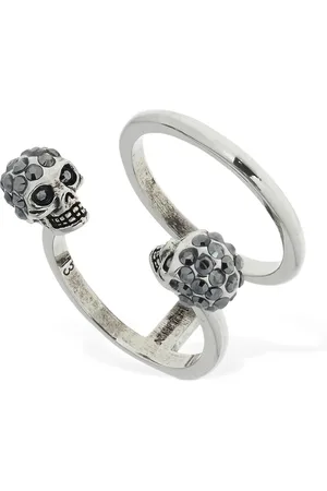 Alexander McQueen Twin Skull Ring