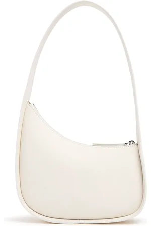 The Row Half Moon Smooth Leather Shoulder Bag