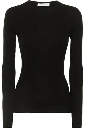 Michael Kors Cashmere Ribbed Knit Crewneck Top