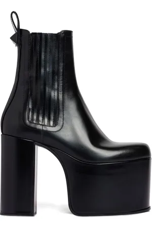 VALENTINO GARAVANI 125mm Beatle Leather Platform Boots