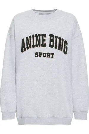ANINE BING Tyler Logo Cotton Sweatshirt