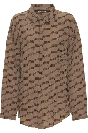 Balenciaga Monogram Logo Printed Pajama Shirt