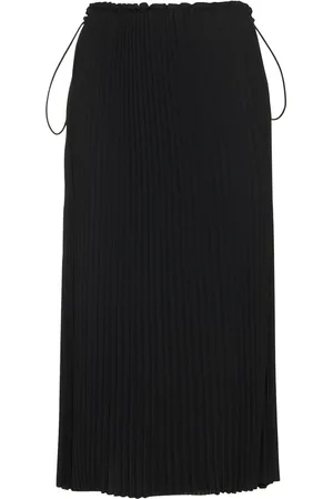 Balenciaga Tube Pleated Drawstring Skirt