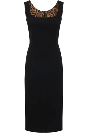 Dolce & Gabbana Stretch Wool Cady Tubino Midi Dress