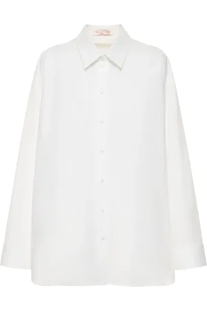 VALENTINO Cotton Poplin Mini Shirt Dress