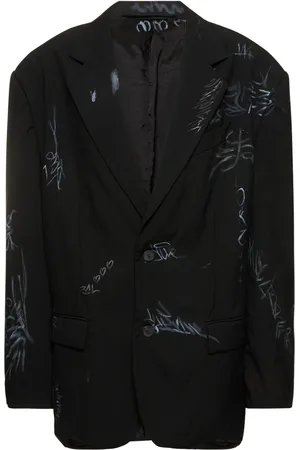 Balenciaga Barathea Tailored Wool Blazer