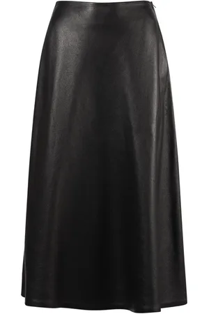 Balenciaga A-line Leather Skirt
