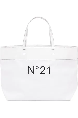 Nº21 Logo Print Nylon Top Handle Bag
