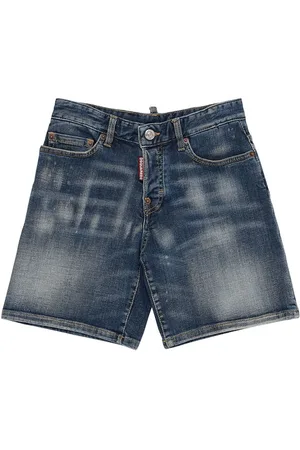 Dsquared2 Washed Stretch Cotton Shorts