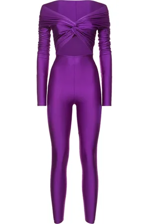 The Andamane Kendall Shiny Stretch Lycra Jumpsuit