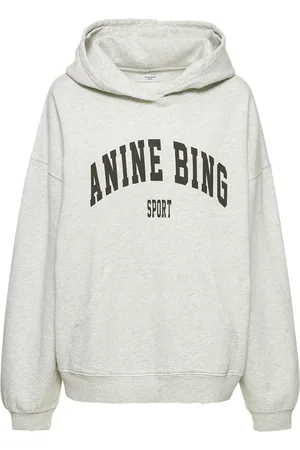 ANINE BING Harvey Logo Jersey Sweatshirt