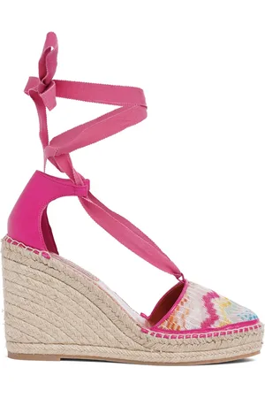 Missoni 105mm Printed Canvas Espadrille Wedges