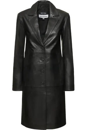 Reformation Veda Crosby Leather Trench Coat