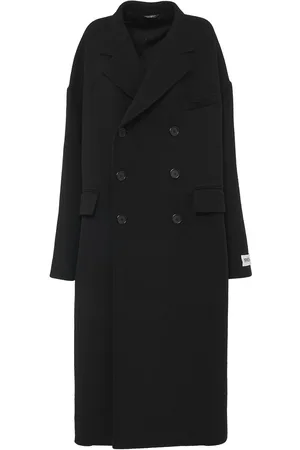 Dolce & Gabbana Double Breasted Wool Long Coat