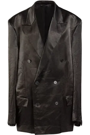 Balenciaga New Steroid Viscose & Cupro Blazer