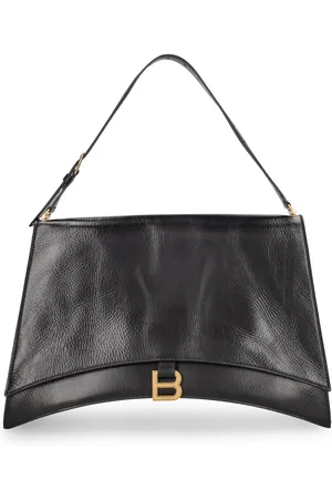 Balenciaga Large Crush Sling Leather Shoulder Bag