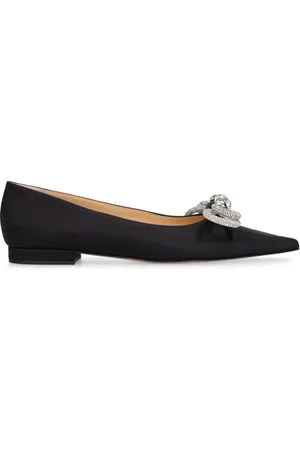 Mach & Mach 10mm Double Bow Satin Flats