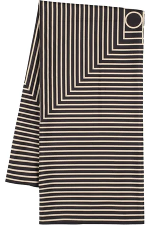 Totême Signature Monogram Cotton & Silk Scarf