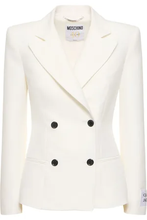 Moschino Cotton Duchesse Double Breasted Blazer