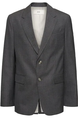 Ami Wool Canvas Blazer