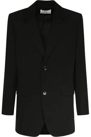 Ami Oversized Wool Crepe Blazer