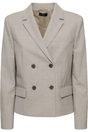 THEORY Double Breasted Wool Jacket