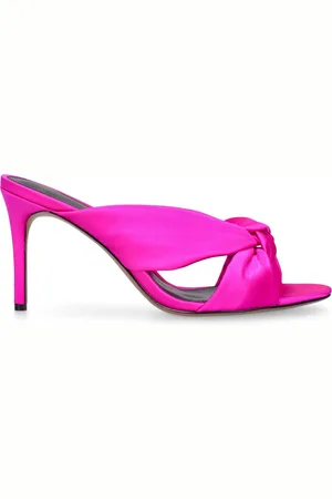 ALEXANDRE BIRMAN 85mm Kasey Satin Mule Sandals