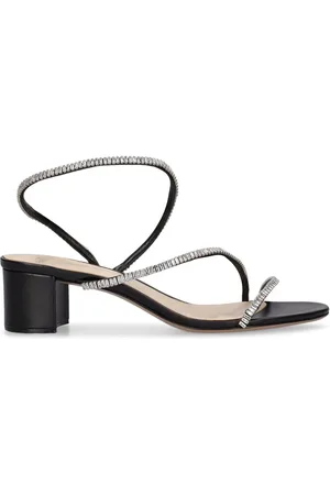 ALEXANDRE BIRMAN 45mm Polly Leather & Crystal Sandals